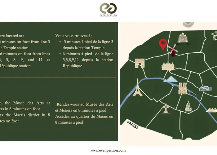 B32#republique#1bedroom#marais#paris03#ac * Paris